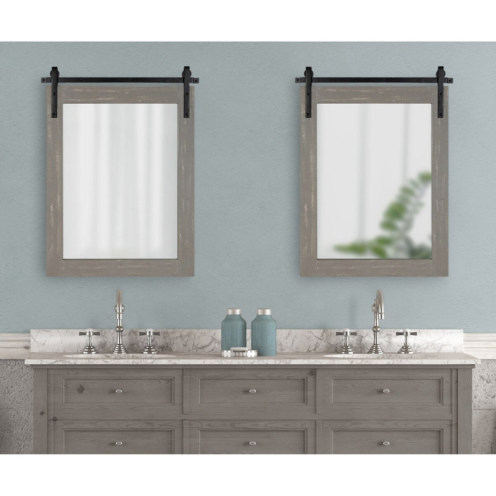 Miroir mural rectangulaire rustique Kate et Laurel Cates