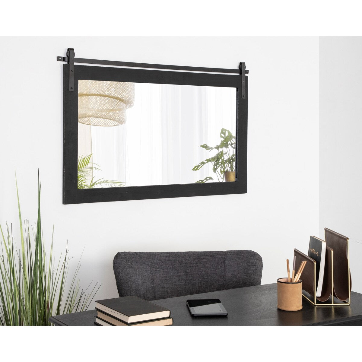 Miroir mural rectangulaire rustique Kate et Laurel Cates