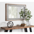 Miroir mural en bois et métal Kate et Laurel Deely