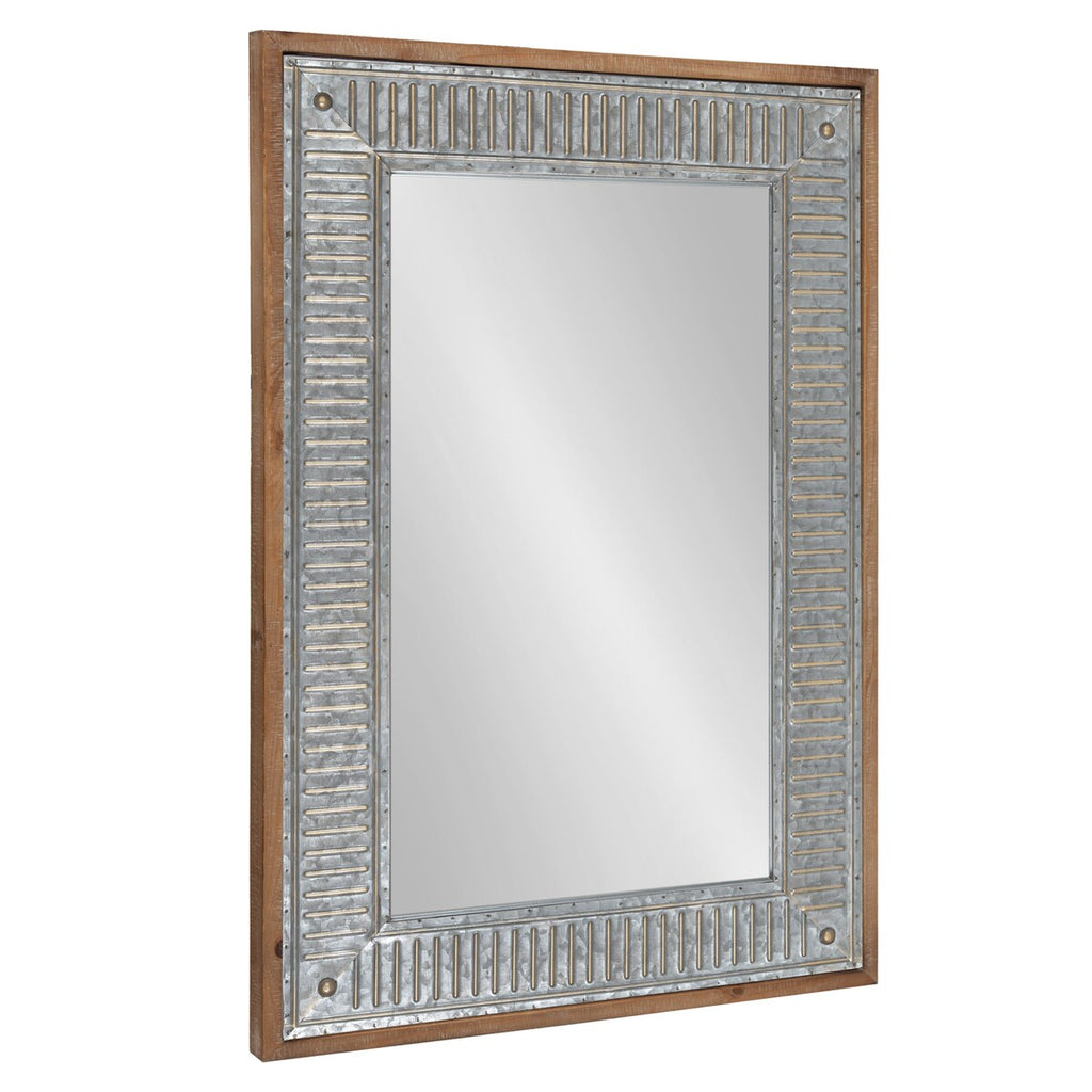 Miroir mural en bois et métal Kate et Laurel Deely