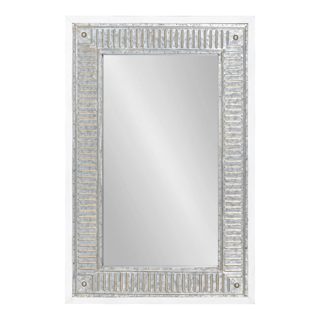Miroir mural en bois et métal Kate et Laurel Deely