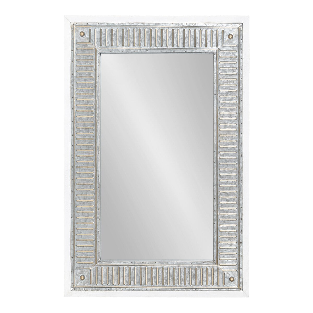 Miroir mural en bois et métal Kate et Laurel Deely