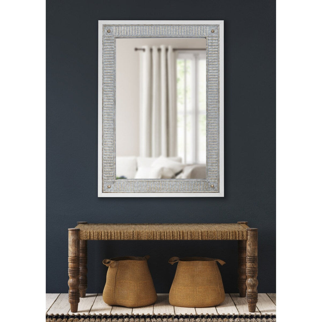 Miroir mural en bois et métal Kate et Laurel Deely