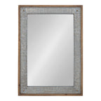 Miroir mural en bois et métal Kate et Laurel Deely
