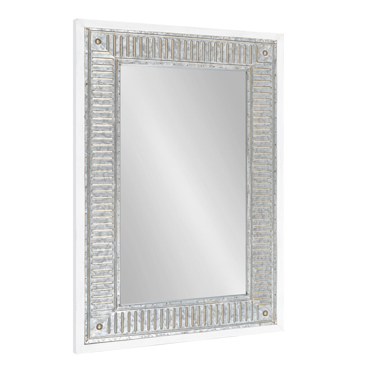 Miroir mural en bois et métal Kate et Laurel Deely