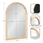 Miroir mural en bois Arch de Kate et Laurel Hatherleigh