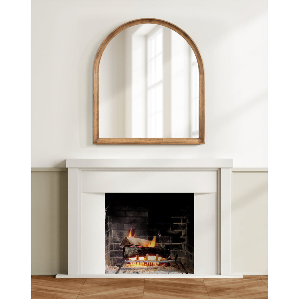Miroir mural en bois Arch de Kate et Laurel Hatherleigh