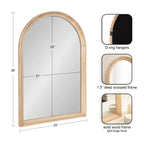 Miroir mural en bois Arch de Kate et Laurel Hatherleigh