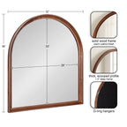 Miroir mural en bois Arch de Kate et Laurel Hatherleigh