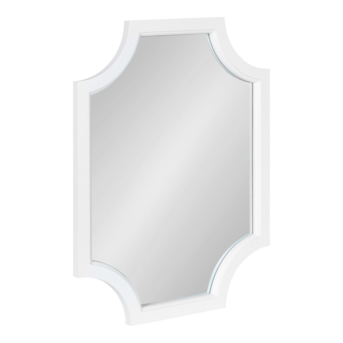 Miroir encadré en bois festonné Kate et Laurel Hogan