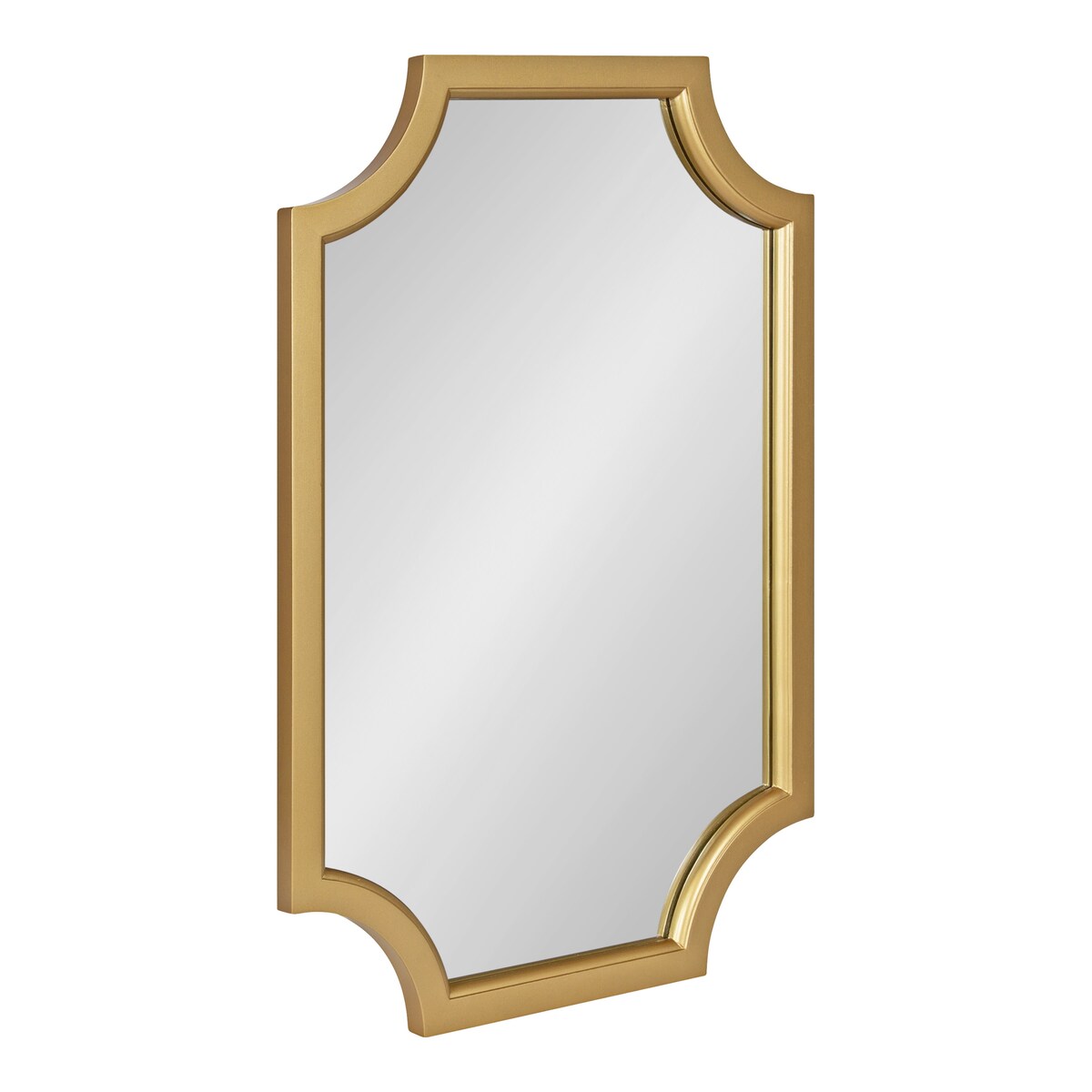 Miroir encadré en bois festonné Kate et Laurel Hogan