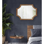 Miroir encadré en bois festonné Kate et Laurel Hogan