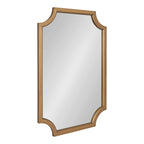 Miroir encadré en bois festonné Kate et Laurel Hogan