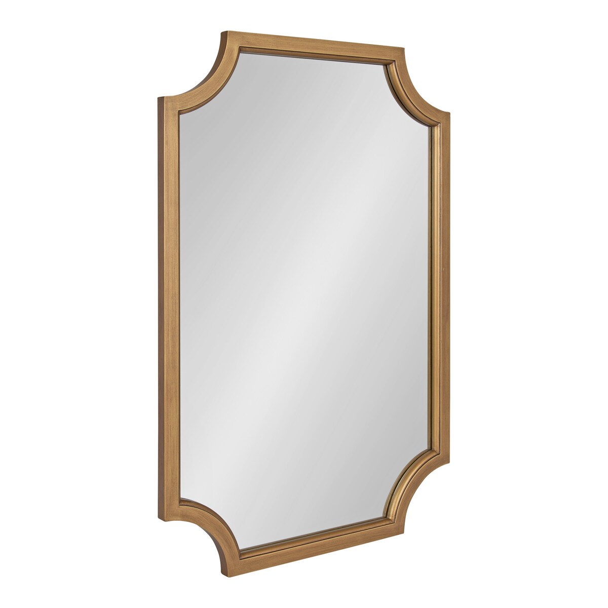Miroir encadré en bois festonné Kate et Laurel Hogan