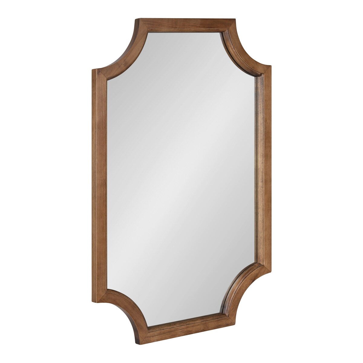 Miroir encadré en bois festonné Kate et Laurel Hogan