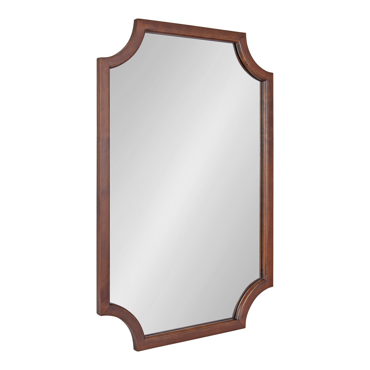 Miroir encadré en bois festonné Kate et Laurel Hogan