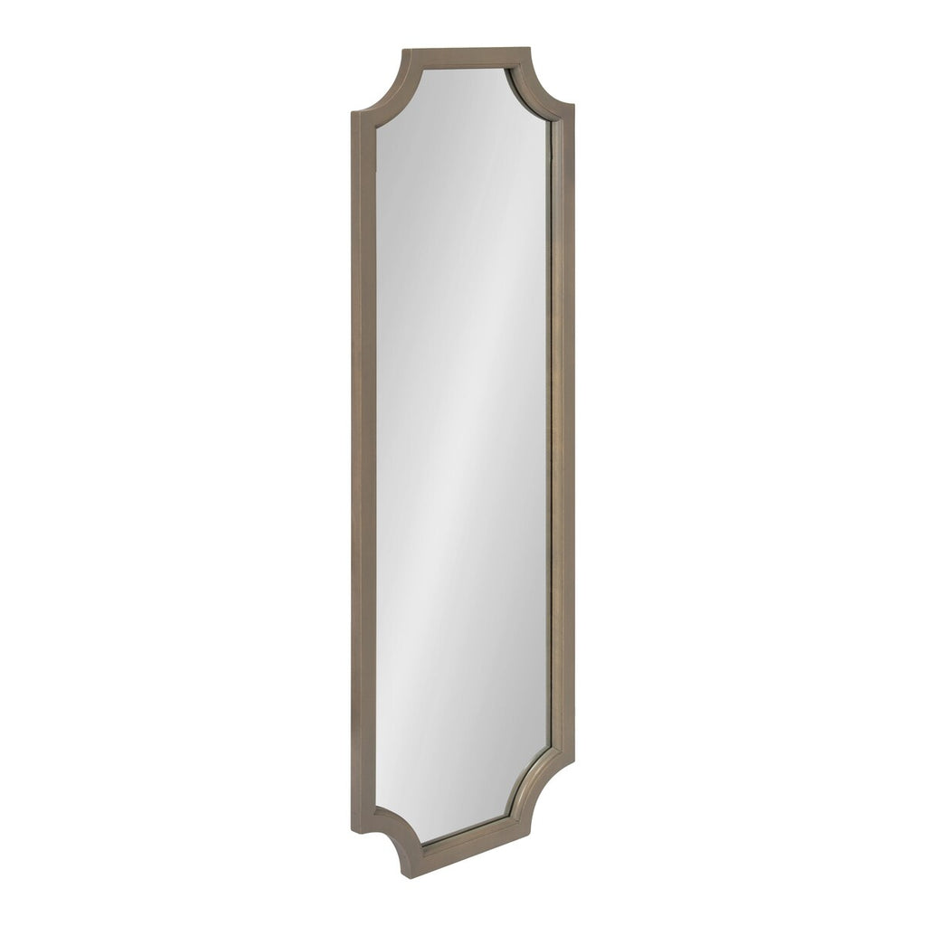 Miroir encadré en bois festonné Kate et Laurel Hogan