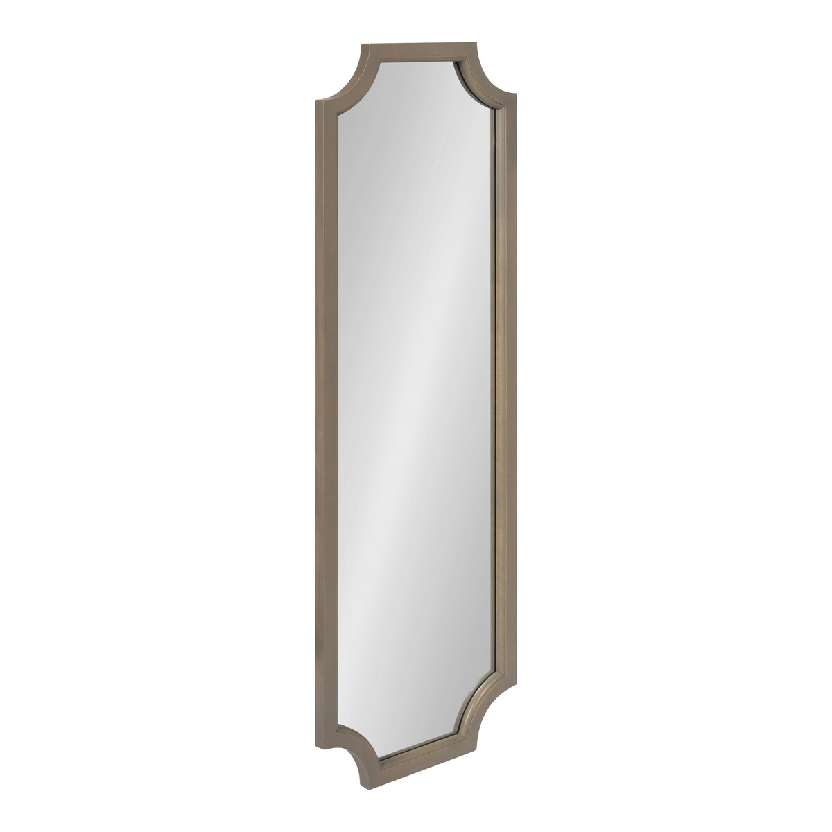 Miroir encadré en bois festonné Kate et Laurel Hogan