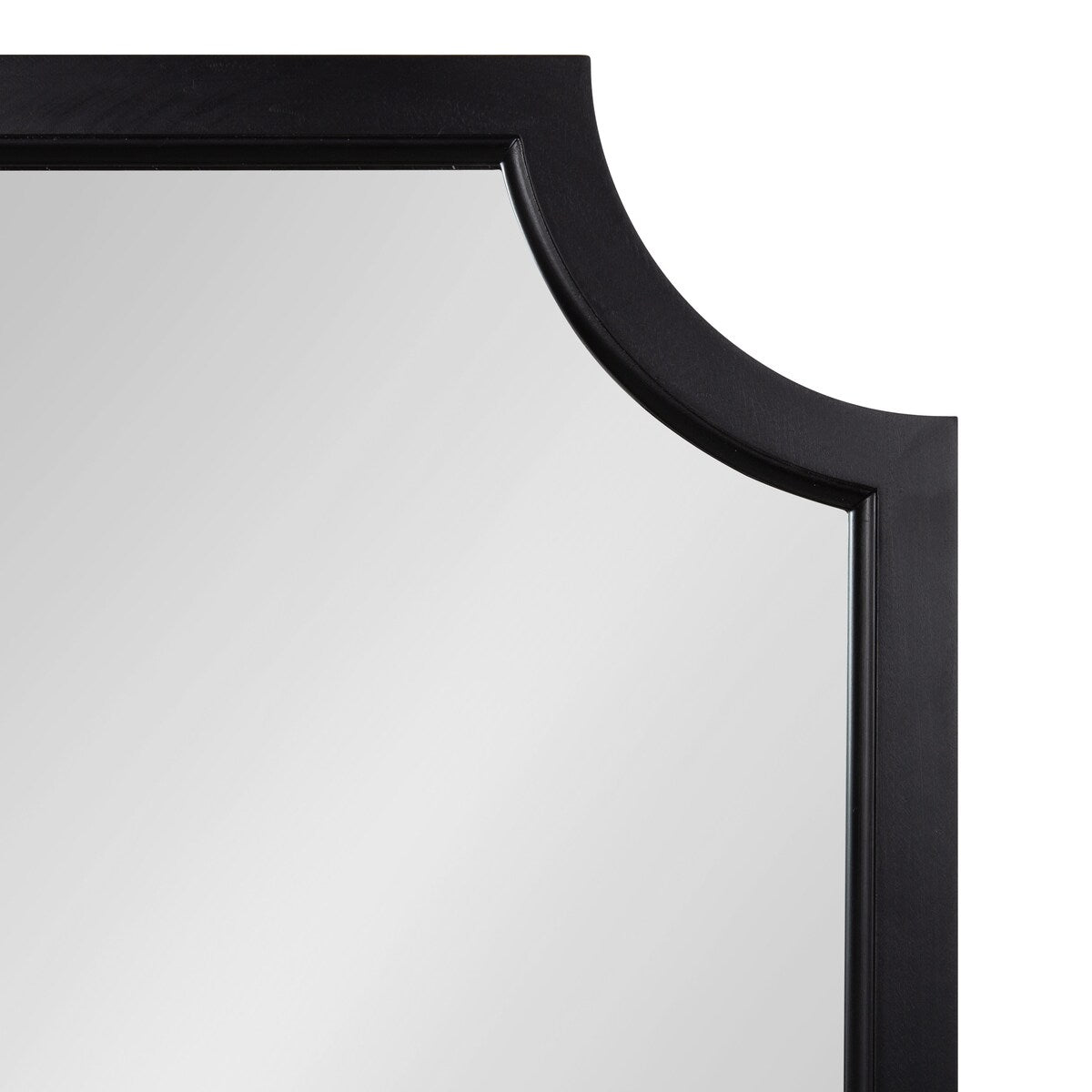 Miroir encadré en bois festonné Kate et Laurel Hogan
