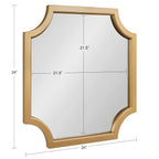 Miroir encadré en bois festonné Kate et Laurel Hogan