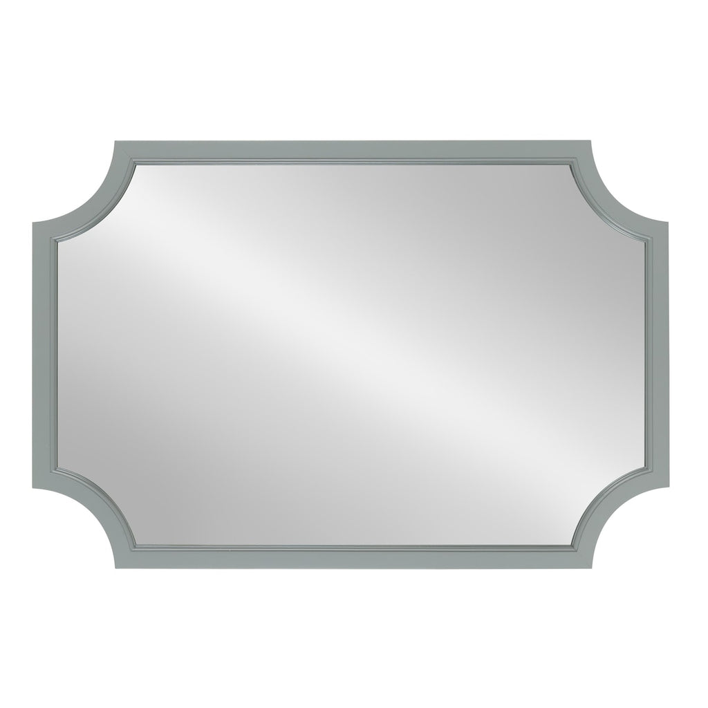 Miroir encadré en bois festonné Kate et Laurel Hogan