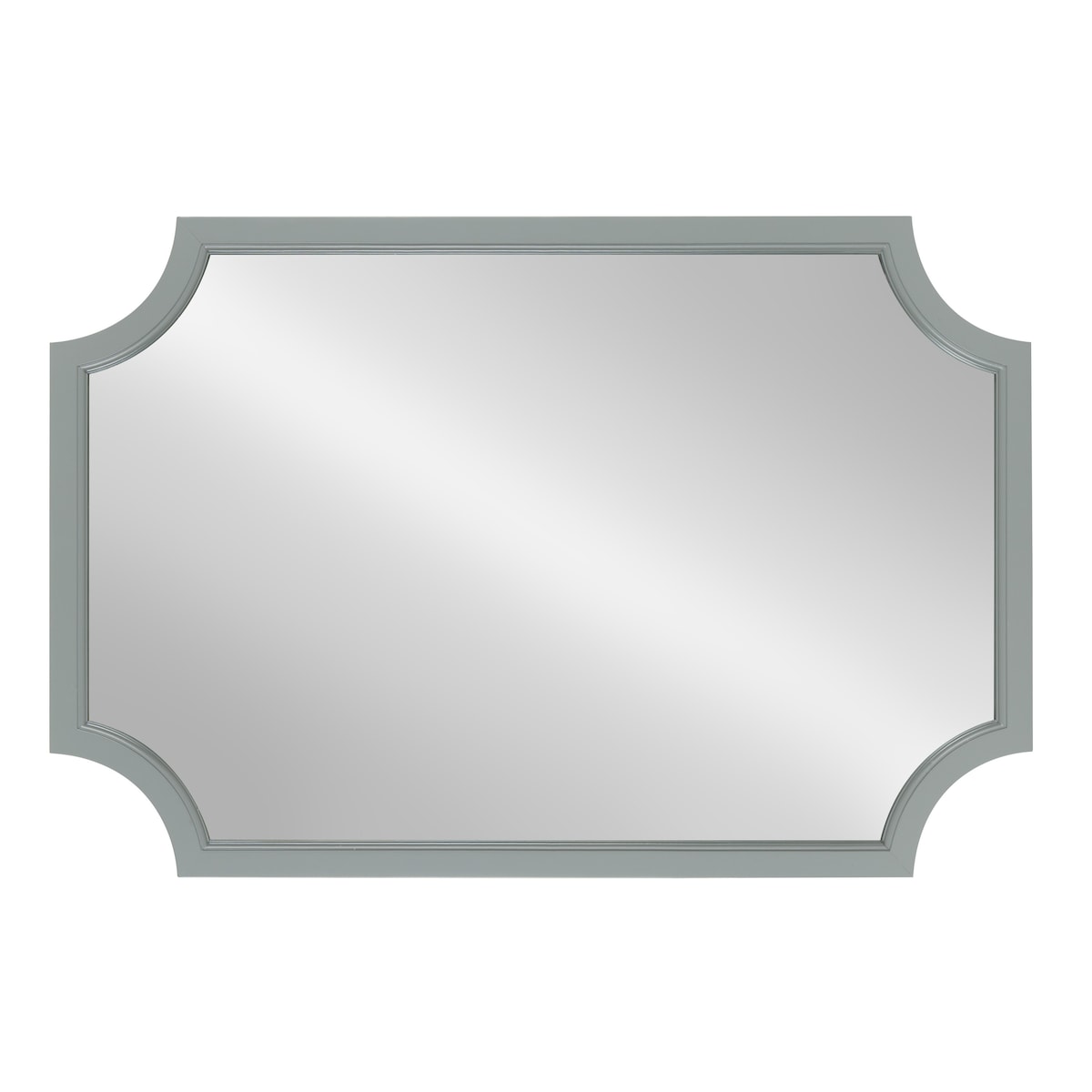 Miroir encadré en bois festonné Kate et Laurel Hogan
