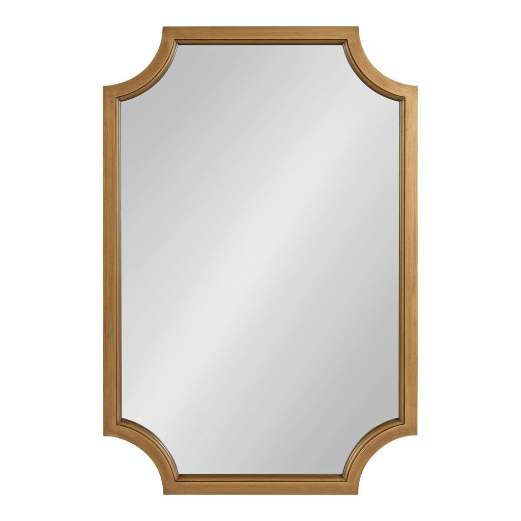 Miroir encadré en bois festonné Kate et Laurel Hogan