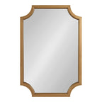 Miroir encadré en bois festonné Kate et Laurel Hogan