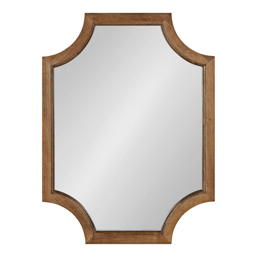 Miroir encadré en bois festonné Kate et Laurel Hogan