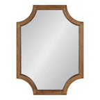 Miroir encadré en bois festonné Kate et Laurel Hogan
