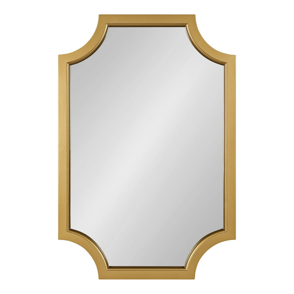 Miroir encadré en bois festonné Kate et Laurel Hogan