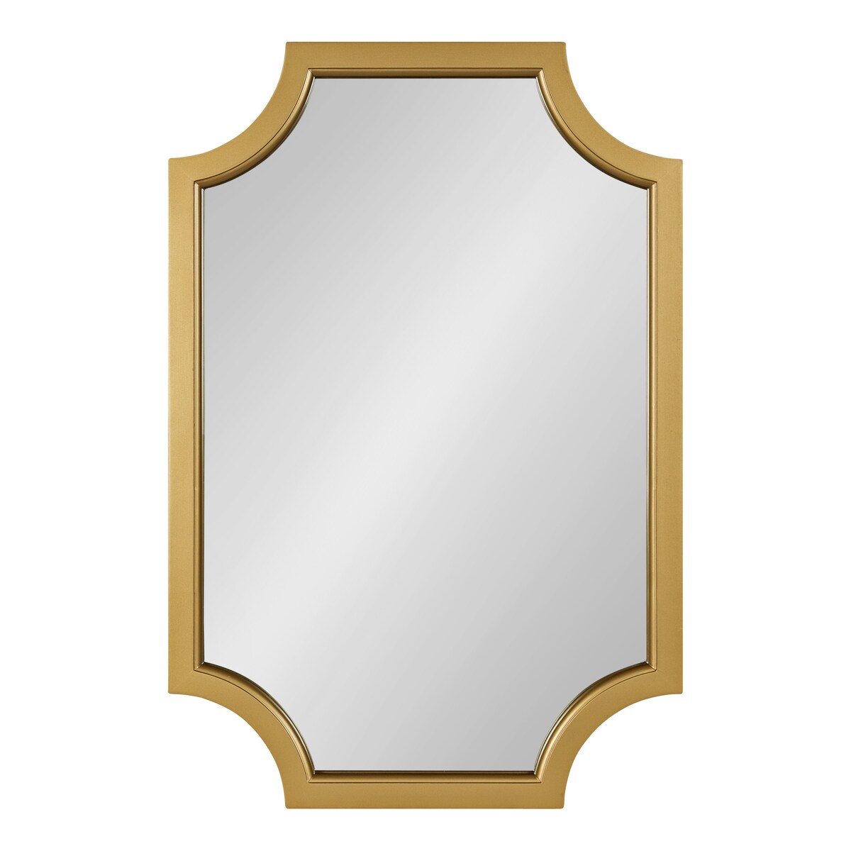 Miroir encadré en bois festonné Kate et Laurel Hogan