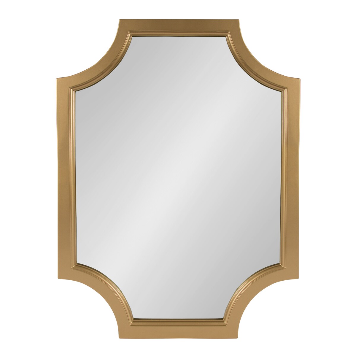 Miroir encadré en bois festonné Kate et Laurel Hogan