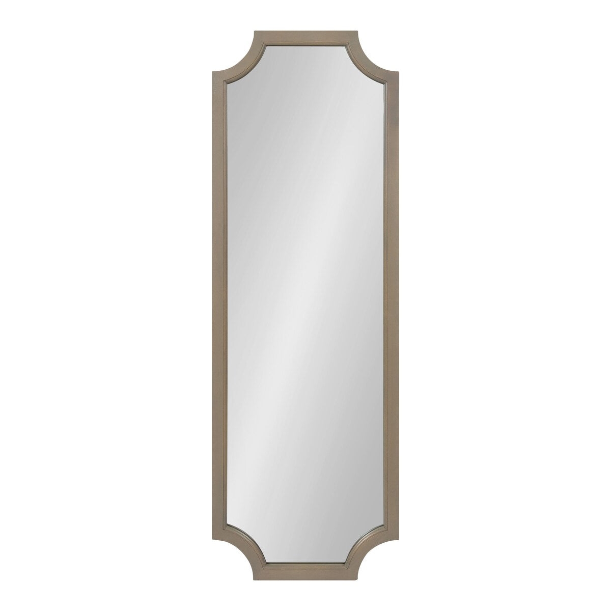 Miroir encadré en bois festonné Kate et Laurel Hogan