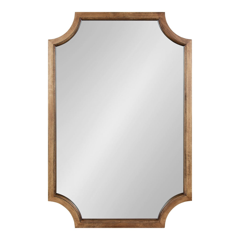 Miroir encadré en bois festonné Kate et Laurel Hogan