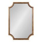 Miroir encadré en bois festonné Kate et Laurel Hogan