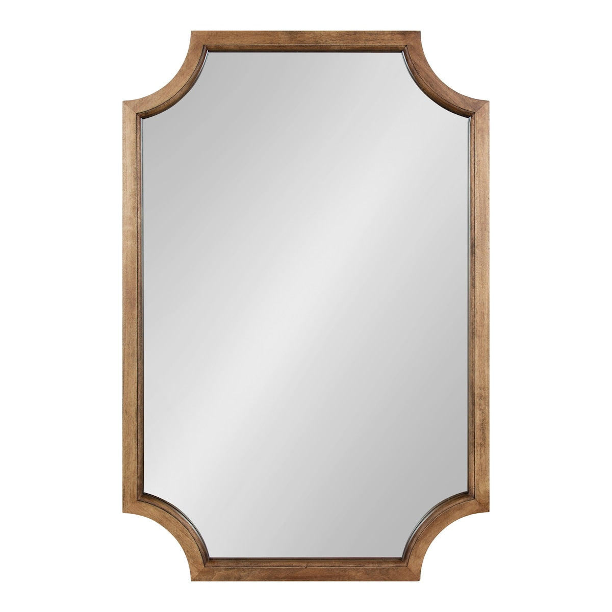 Miroir encadré en bois festonné Kate et Laurel Hogan
