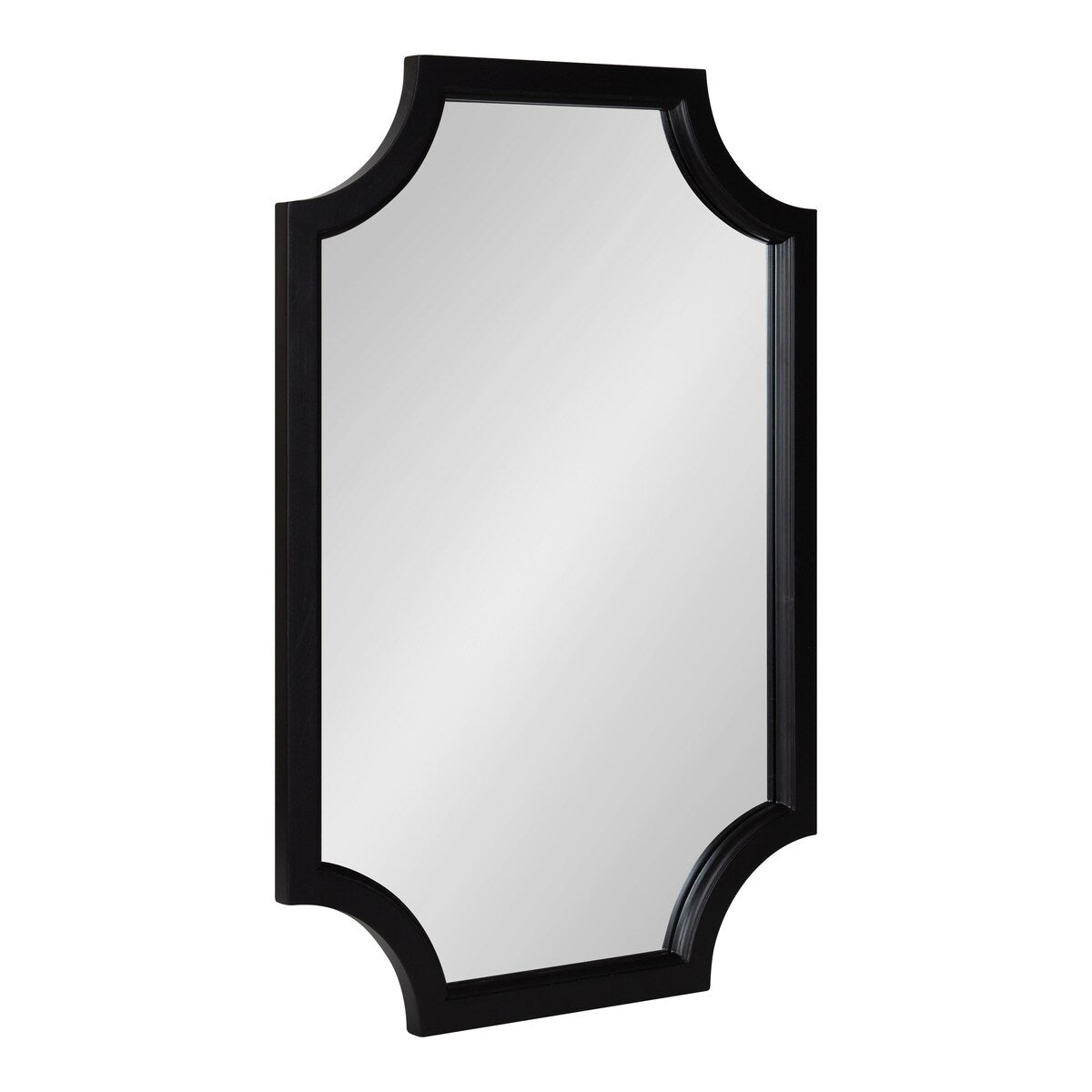 Miroir encadré en bois festonné Kate et Laurel Hogan