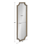 Miroir encadré en bois festonné Kate et Laurel Hogan
