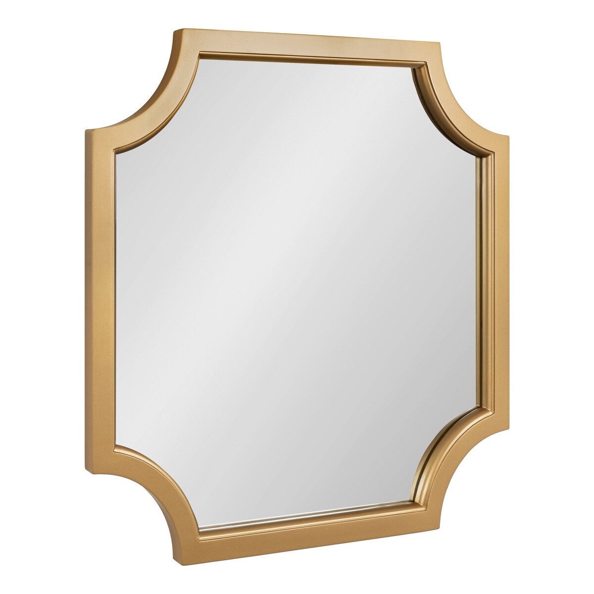 Miroir encadré en bois festonné Kate et Laurel Hogan