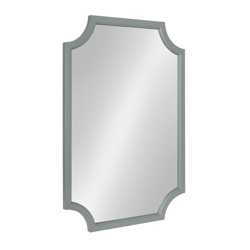 Miroir encadré en bois festonné Kate et Laurel Hogan