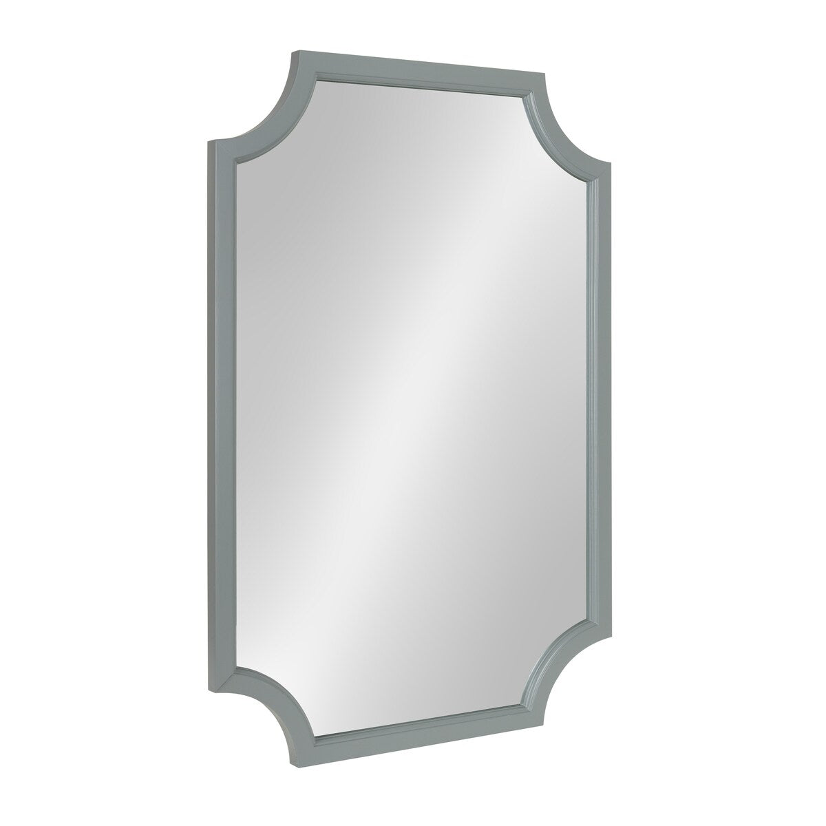 Miroir encadré en bois festonné Kate et Laurel Hogan
