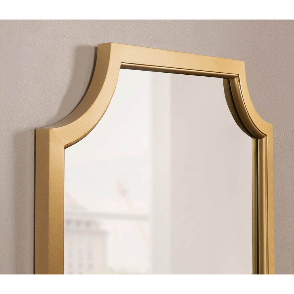 Miroir encadré en bois festonné Kate et Laurel Hogan