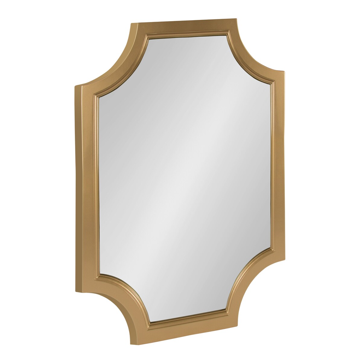 Miroir encadré en bois festonné Kate et Laurel Hogan