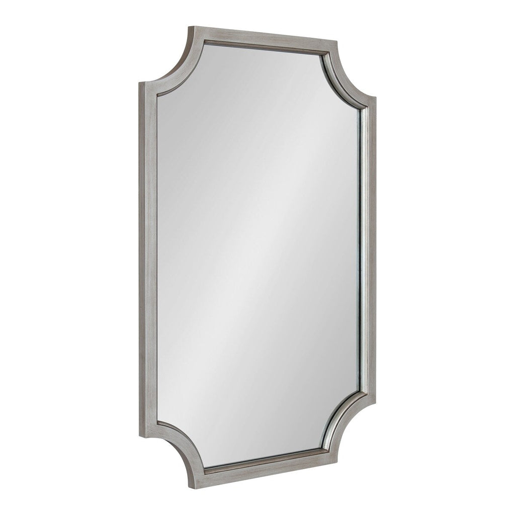 Miroir encadré en bois festonné Kate et Laurel Hogan