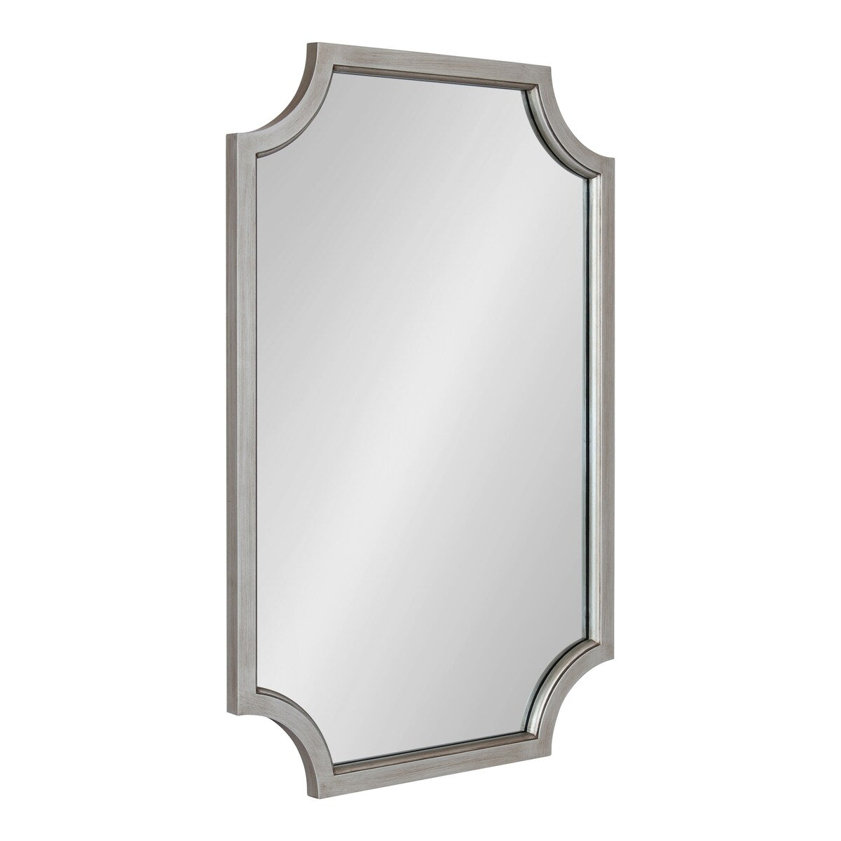 Miroir encadré en bois festonné Kate et Laurel Hogan