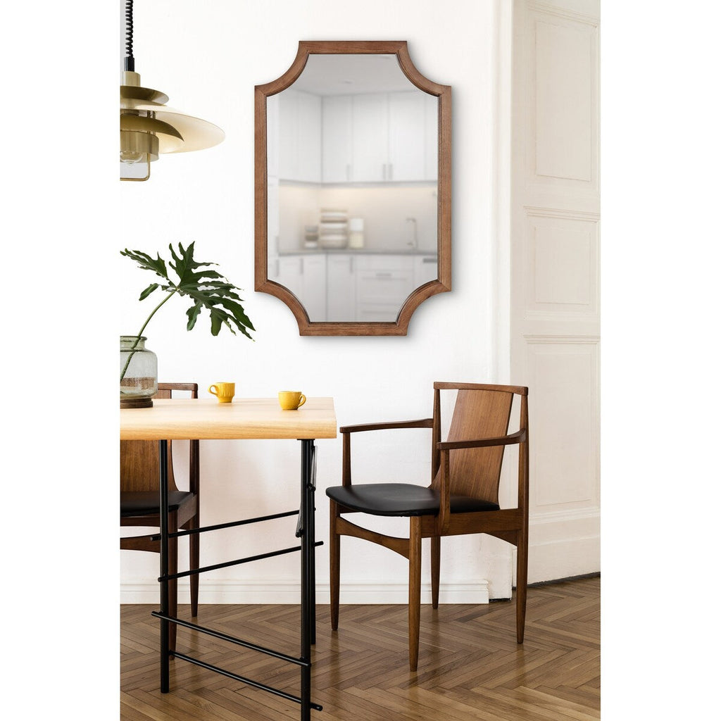 Miroir encadré en bois festonné Kate et Laurel Hogan