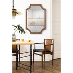 Miroir encadré en bois festonné Kate et Laurel Hogan