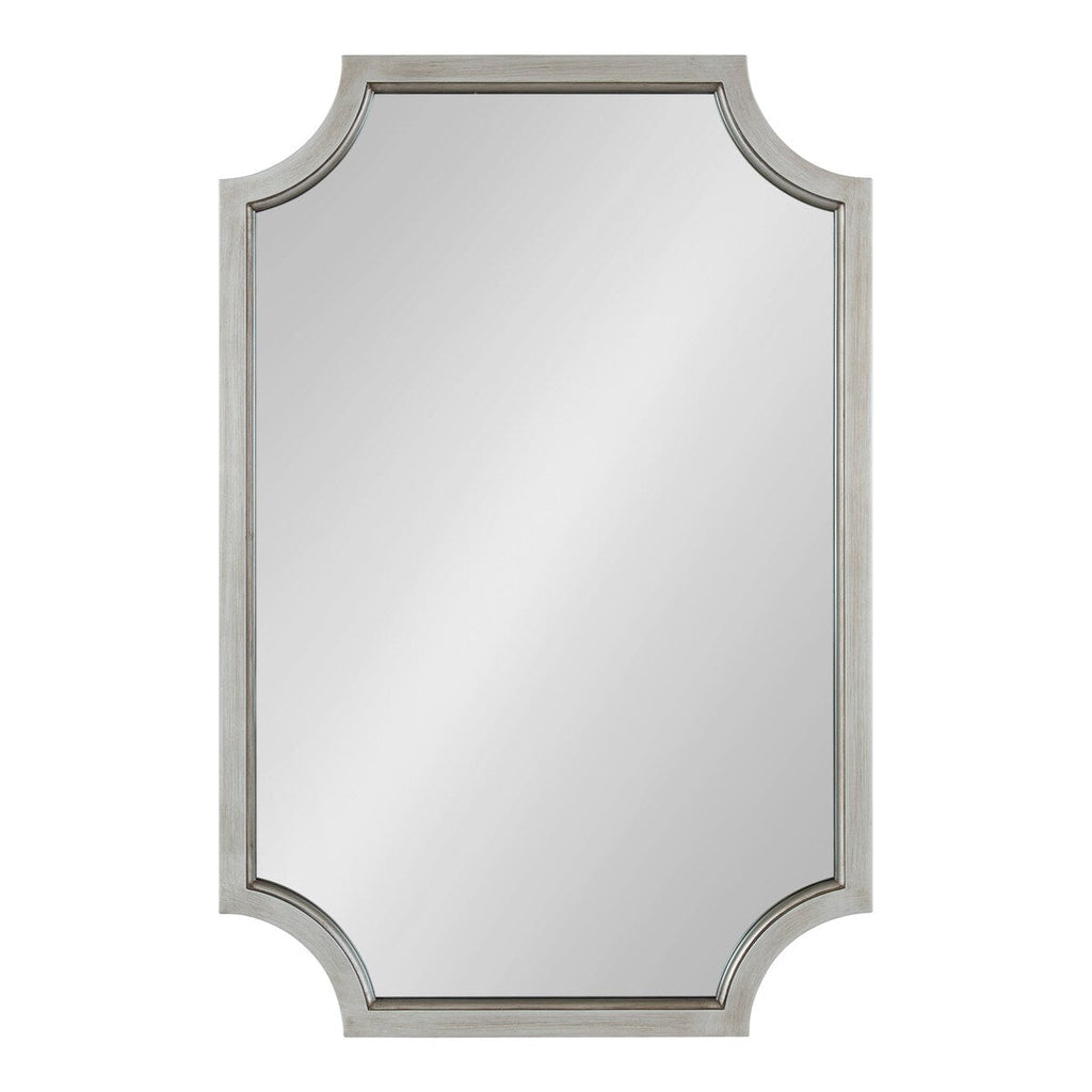 Miroir encadré en bois festonné Kate et Laurel Hogan