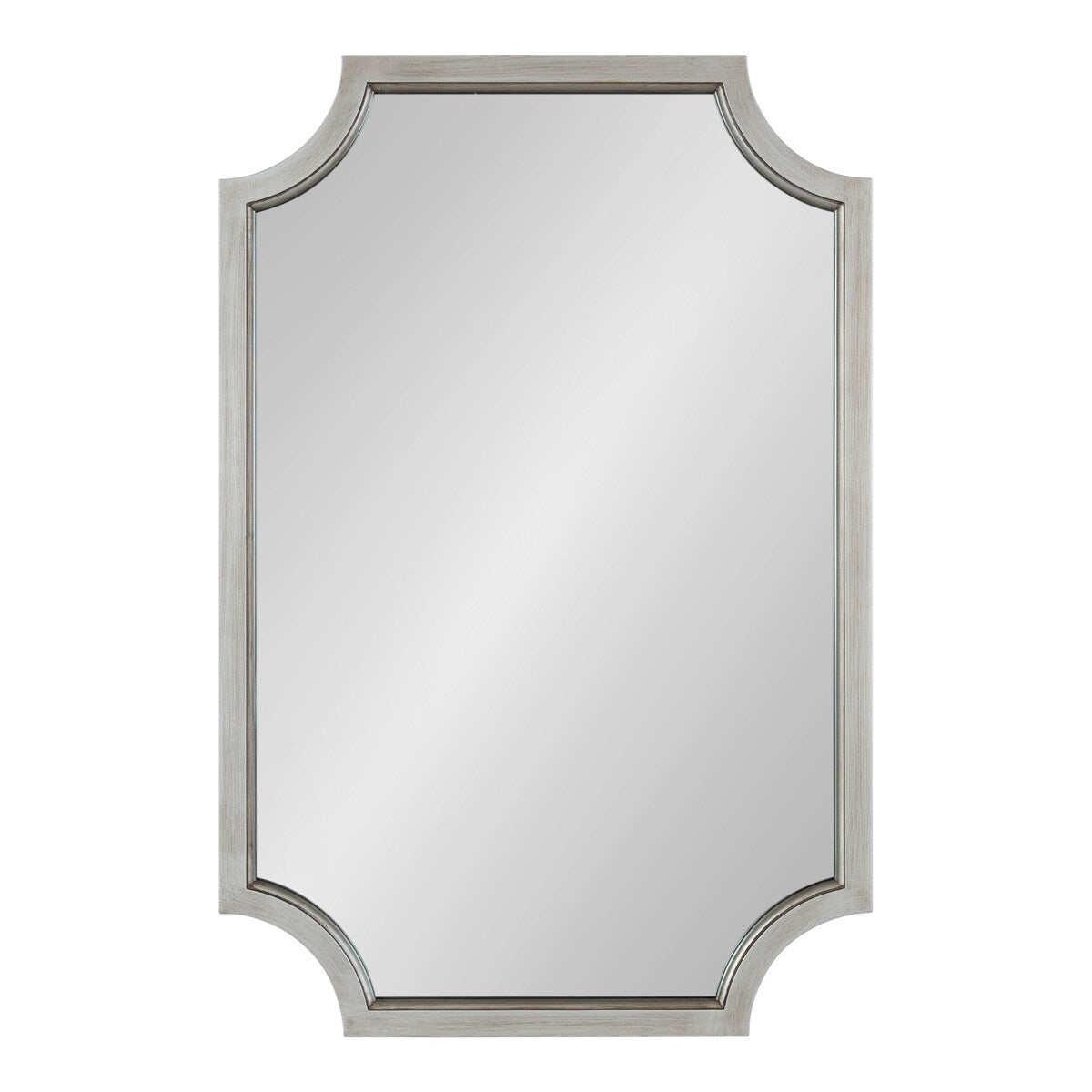 Miroir encadré en bois festonné Kate et Laurel Hogan